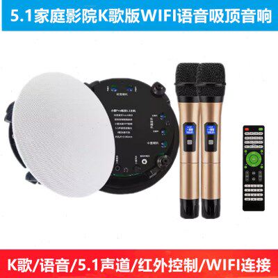定制小爱家庭智能语音吸顶喇叭音响米家背景音乐系统吊顶音箱套装
