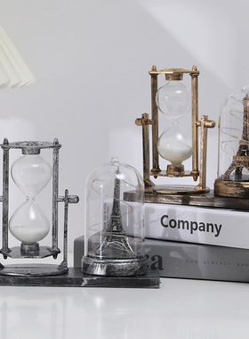 欧式情侣沙漏小夜灯送老师建筑办公室装饰品送男女生日圣诞节礼品