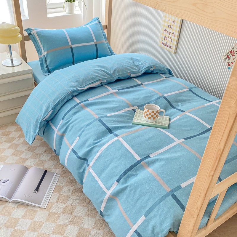 新疆棉花全棉三件套学生上下铺六件套被芯枕芯床垫单人寝室全套