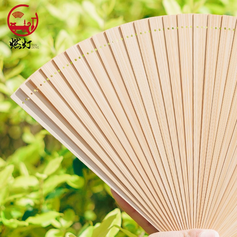 燃灯全竹小折扇中国风迷你扇子纯黑古风旗袍复古夏季随身创意高档