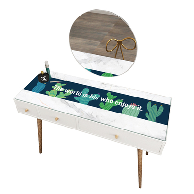 化妆台桌布北欧梳妆台桌垫网红卧室美甲桌面垫布PVC防水免洗垫子