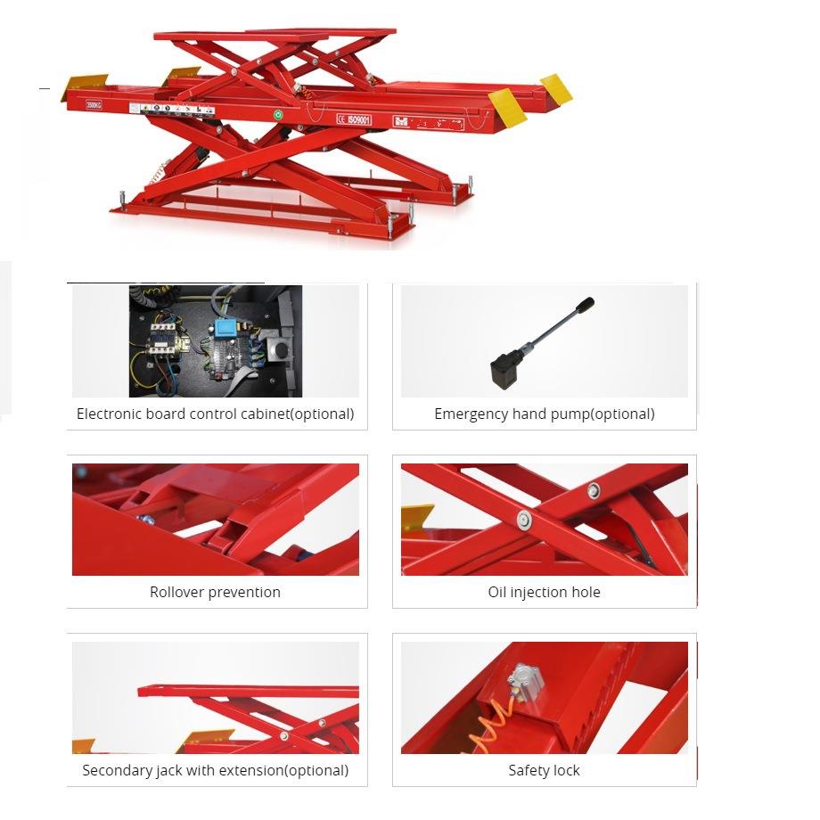 FSD-442L型系列在藏式双层子母大型剪式举升机