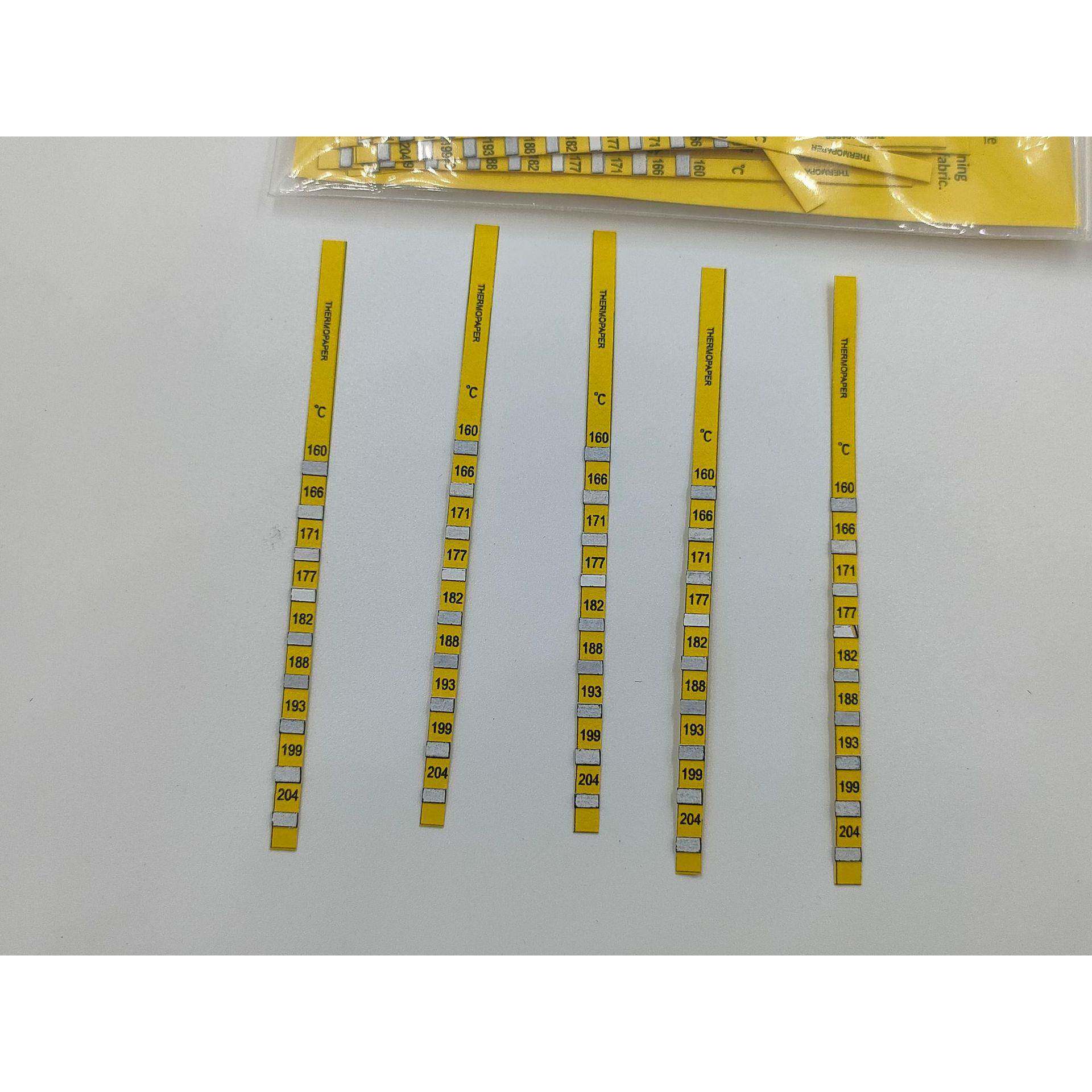 ThermoPapers 160-204度 进口试温纸 粘合机测温纸 一包42条