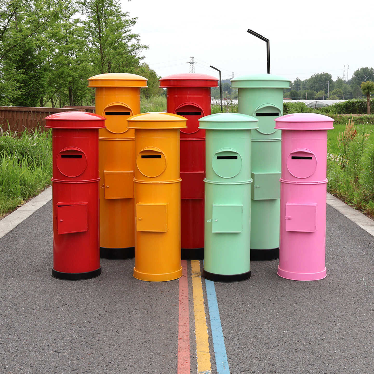 户外创意日本邮筒邮箱信报箱摆件