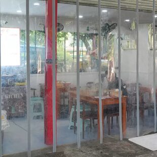 餐饮磁性定制商用帘自吸门帘饭店帘子厨店铺厨房隔断帘后防油遮挡