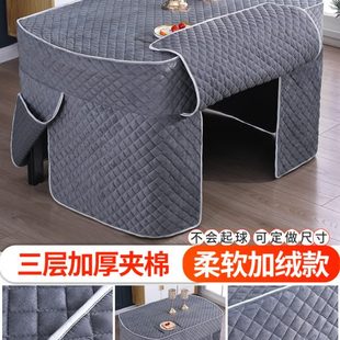 现代简约布艺餐桌布家用椭圆形桌布长方形客厅茶几台布烤火罩桌布