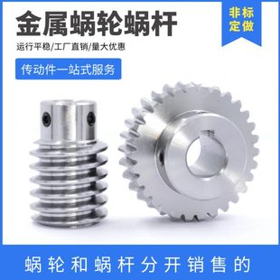 支持定制 涡轮涡杆齿轮 1.5模数 速比20 蜗轮蜗杆 钢