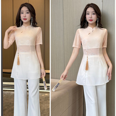 足疗工作服套装新款采耳工作服
