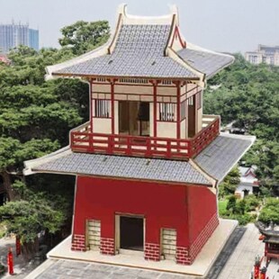 木制开元寺钟楼木质建筑模型手工拼装拼图