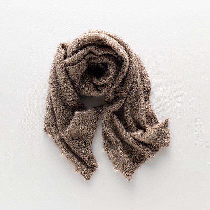 女春秋季镂空绞花薄款羊绒披肩外套针织大围巾斗篷空调房外搭开衫