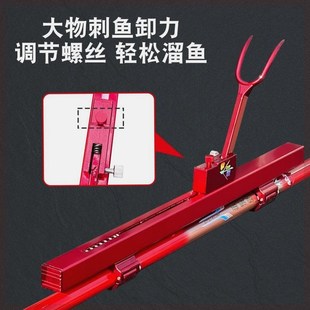 大物竿超硬钓鱼撑杆架鱼竿地插炮台支架长杆架杆大物杆大物支架