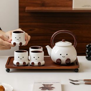 家用客厅招待客杯架水杯套装 乔迁2025杯子新新款 茶具居茶杯杯子人