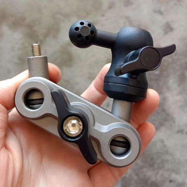 配件万向旋转荚配件架拍摄支架车载手机铝合金金属臂车内豌豆