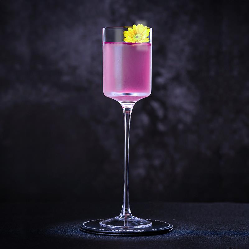 BSCK8125无铅水晶木村系135ml日式平面高脚鸡尾酒杯香槟起泡酒杯