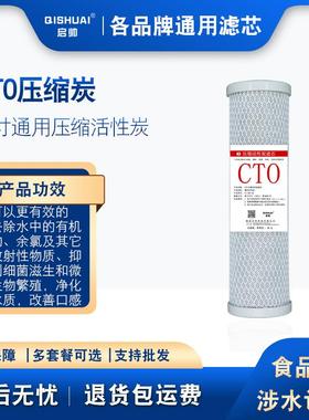净水器滤芯纯水机滤 饮水机配件耗材净水机CTO10寸压缩活性碳