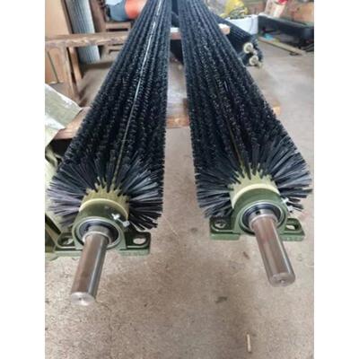 专业定制20型30型50型80型滚筒筛沙机防堵眼除尘耐磨尼龙丝毛刷辊