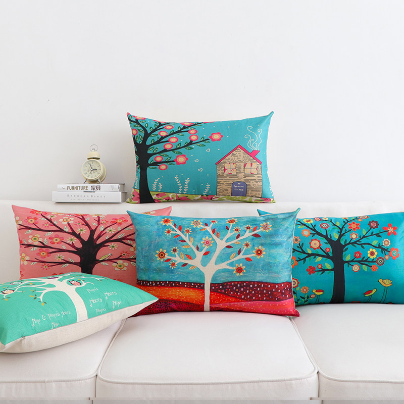 长方形沙发腰枕办公室护腰靠枕客厅抱枕座椅子床头亚麻垫背,居家布艺,腰靠垫,淘宝优惠券,粉丝福利购,淘宝优惠卷