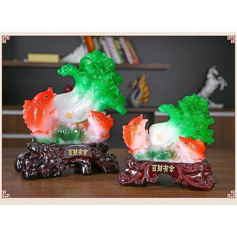 百财有余客厅玄关装饰白菜中式树脂工艺品业乔迁工艺礼品,家居饰品,桌面摆件,淘宝优惠券,粉丝福利购,淘宝优惠卷