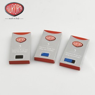 意大利奥罗拉UO 钢笔墨水胆一次性墨囊墨胆 黑蓝蓝黑支装