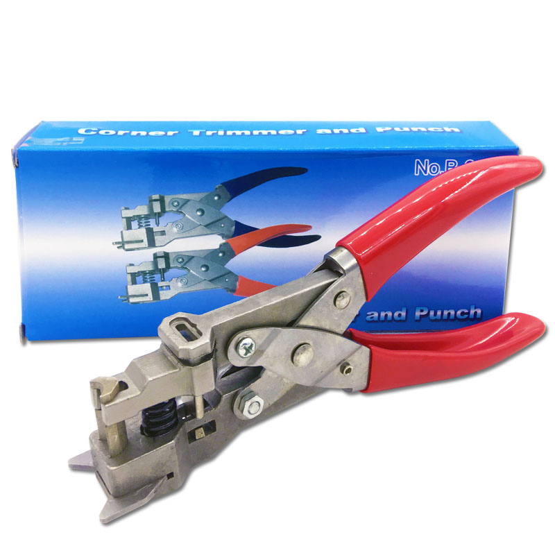 PVC卡倒角扁孔打孔钳R5倒角+X方孔用打孔机证件卡圆角器