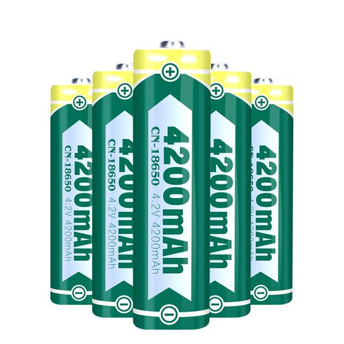 英文18650大容量锂电池标称4200mAh手电筒循环充电电池3.7-4.2V