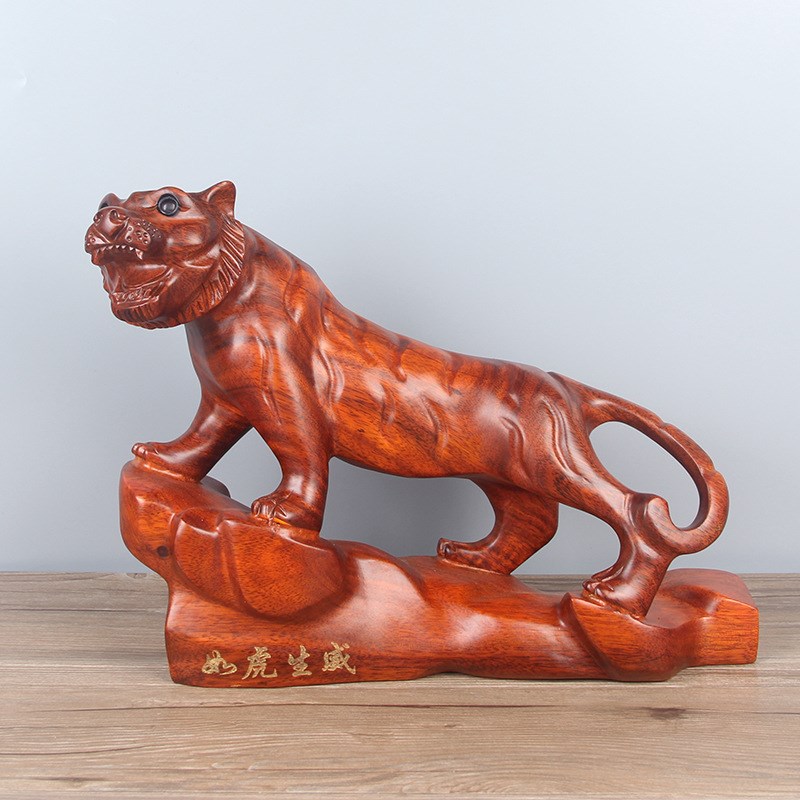 木雕实木十二生肖红木雕刻摆件家居装饰摆设开业工艺商务礼品刻字