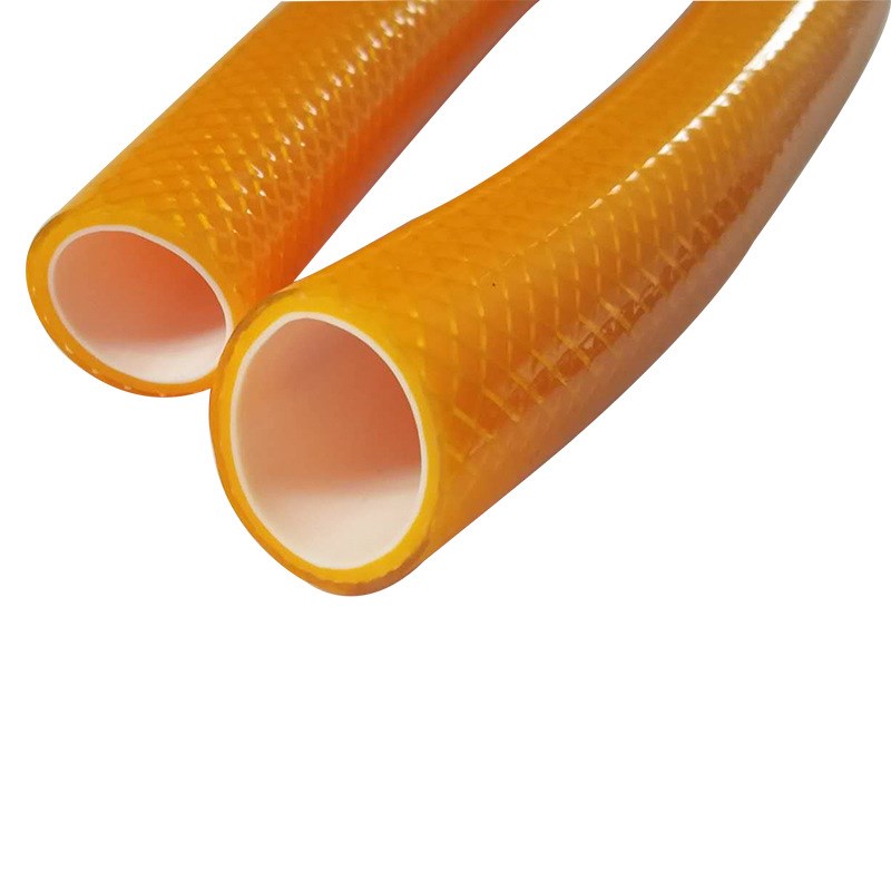 厂家 pvc软管 金黄色三胶一线增强软管 浇水浇花 四季软管