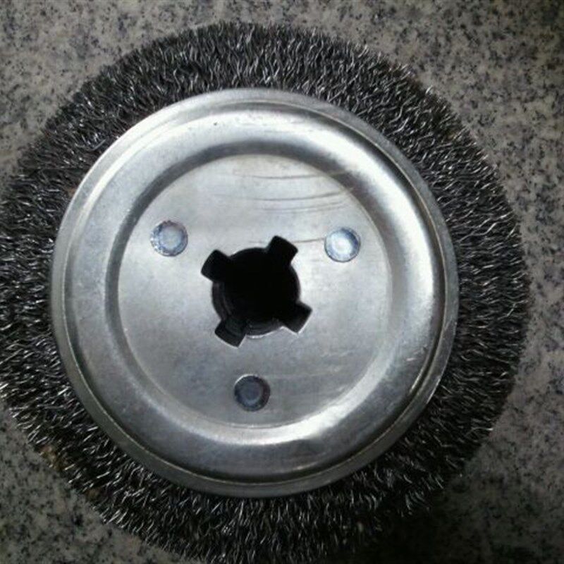 除锈轮/打磨轮/钢丝轮/拉丝轮/金属拉丝轮/120*100/十字孔