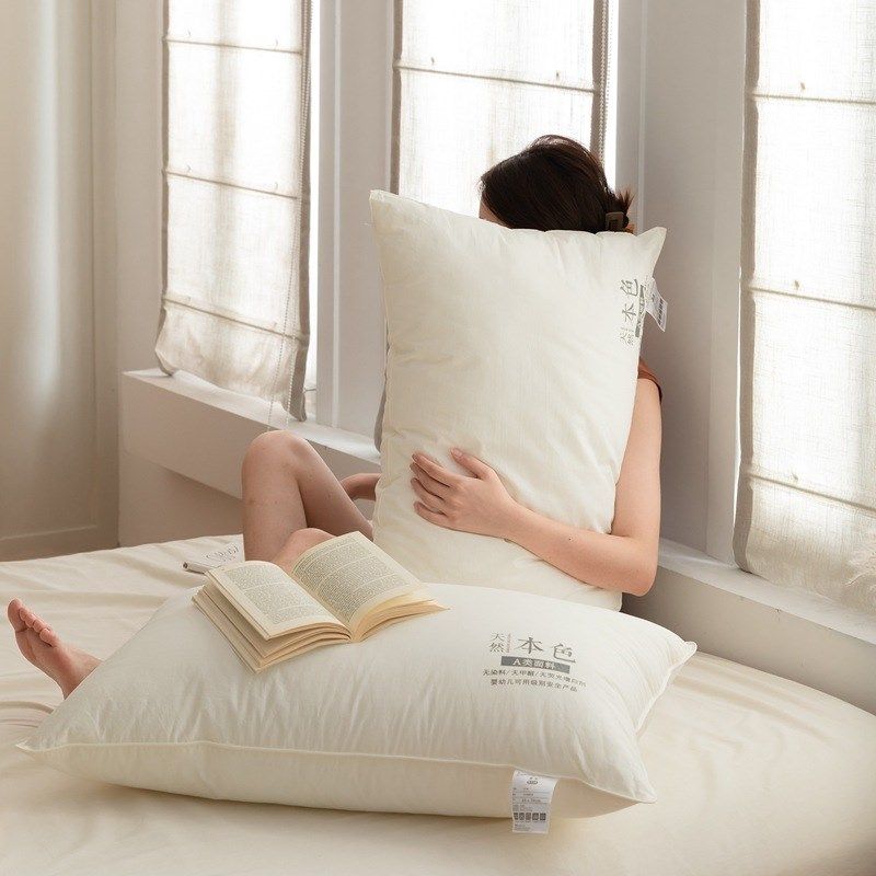 全棉枕头厂家纯棉枕头家用单人护颈I枕芯儿童枕头成人枕头