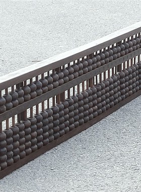 老花梨木精美雕刻超长算盘收藏老物件精打细算财源滚滚账房装饰品