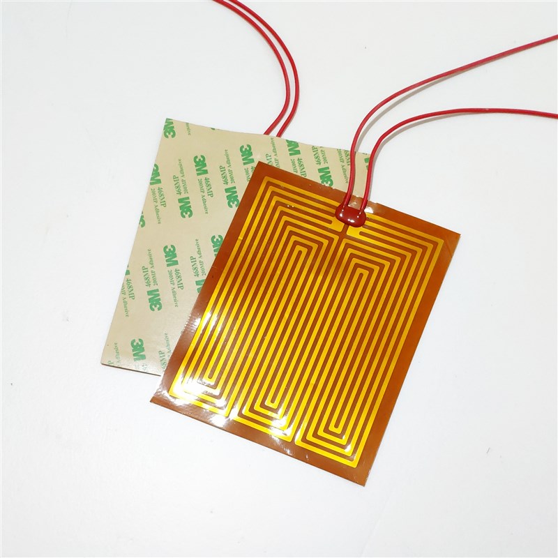 PI聚酰亚胺加热膜油箱底壳加热片120*150mm  12V1U00W非标可定制