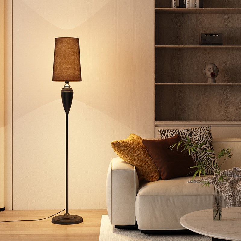高级感落地灯客厅卧室床头法式中古美式复古氛围现代沙发边角台灯