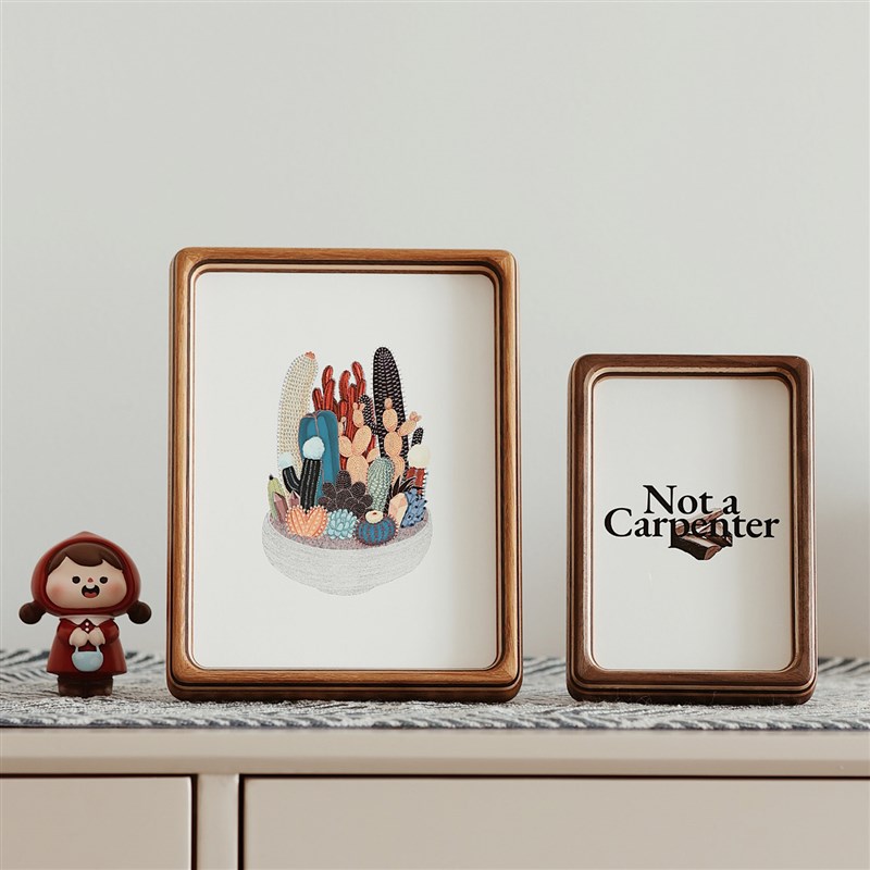 寸实木圆角摆台洗照片做成相框8寸打印相片框定制装裱木质画框