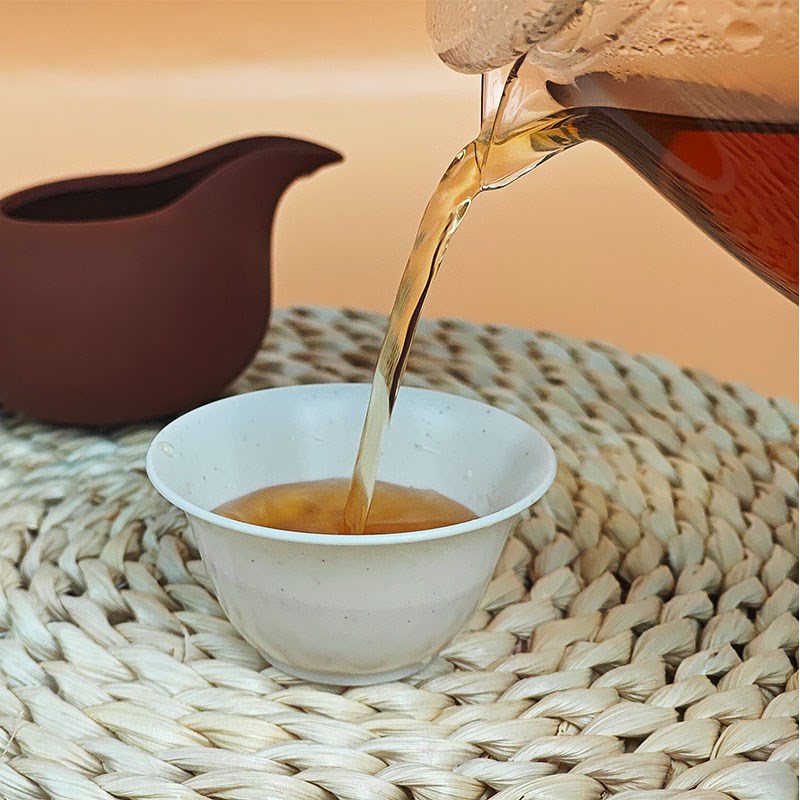 一次性稻壳功夫茶杯户外办公便携收纳茶具套装泡茶稻香杯大号杯子
