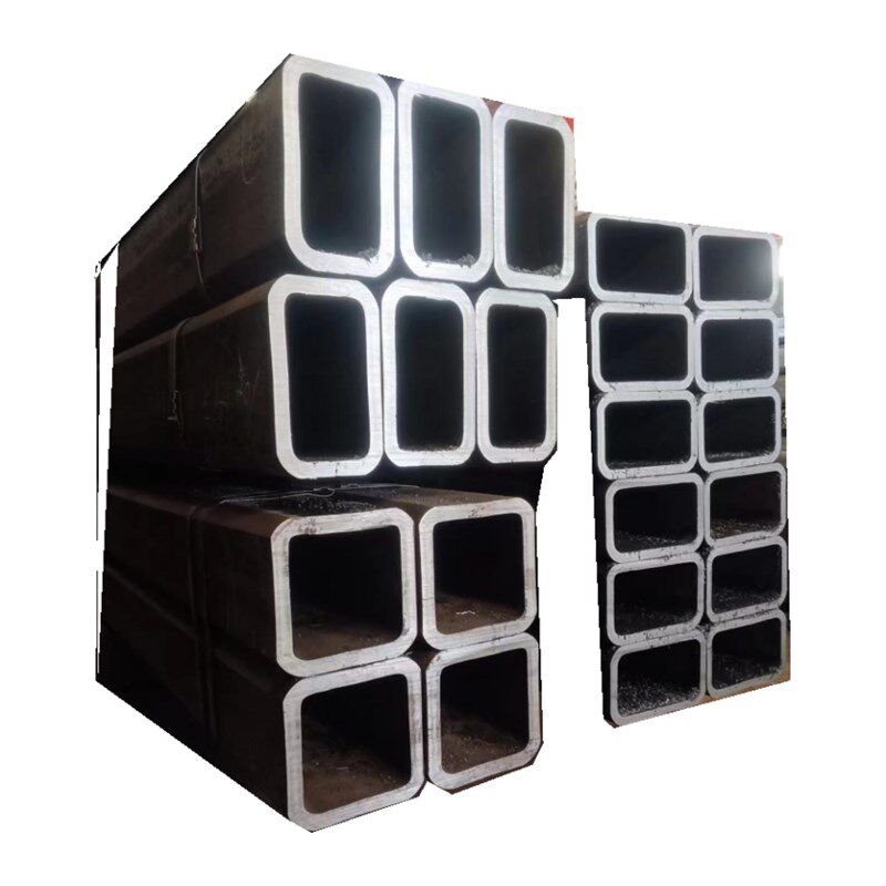 Q2黑方管2#矩形方通Q5大口径厚壁无缝方矩管定制切割打孔