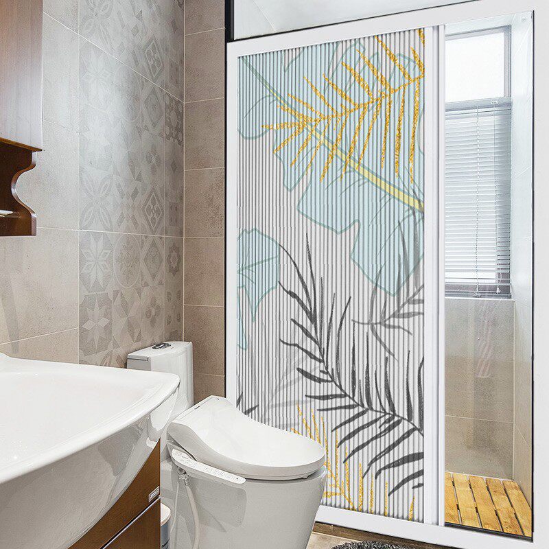 优诗曼浴室移门定制卫生间洗澡隔断淋浴房干湿分离防水推拉门玻璃