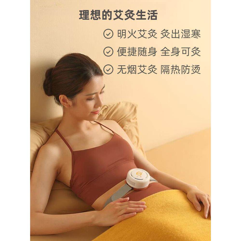 艾灸箱手提艾灸家用无烟熏蒸仪箱艾灸罐熏艾柱腹腹灸器