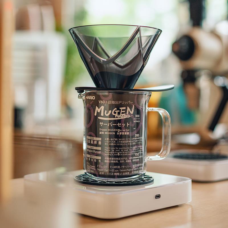 日本hario滤杯v60无限十字星手冲咖啡套装专业滤纸分享壶量杯户外