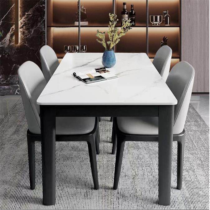 意式岩板餐桌椅子组合现代长方形饭仿实木简约小户型家用吃饭西餐,住宅家具,岩板餐桌,淘宝优惠券,粉丝福利购,淘宝优惠卷