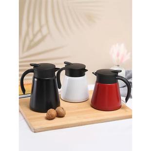 304不锈钢保温壶咖啡壶餐厅家用小型迷你办公室暖壶热水瓶凉水壶