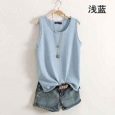 2025新款纯棉吊带小背心女夏季袖内搭大尺码针织打底衫Y外穿宽松