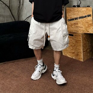 新款 时尚 潮牌日系多口袋工装 男士 百搭宽松运动Z休闲五分 短裤 夏季