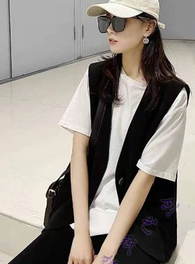 服装样板纸C134西装马甲女薄款春秋季外搭马夹背心外套纸样裁剪图