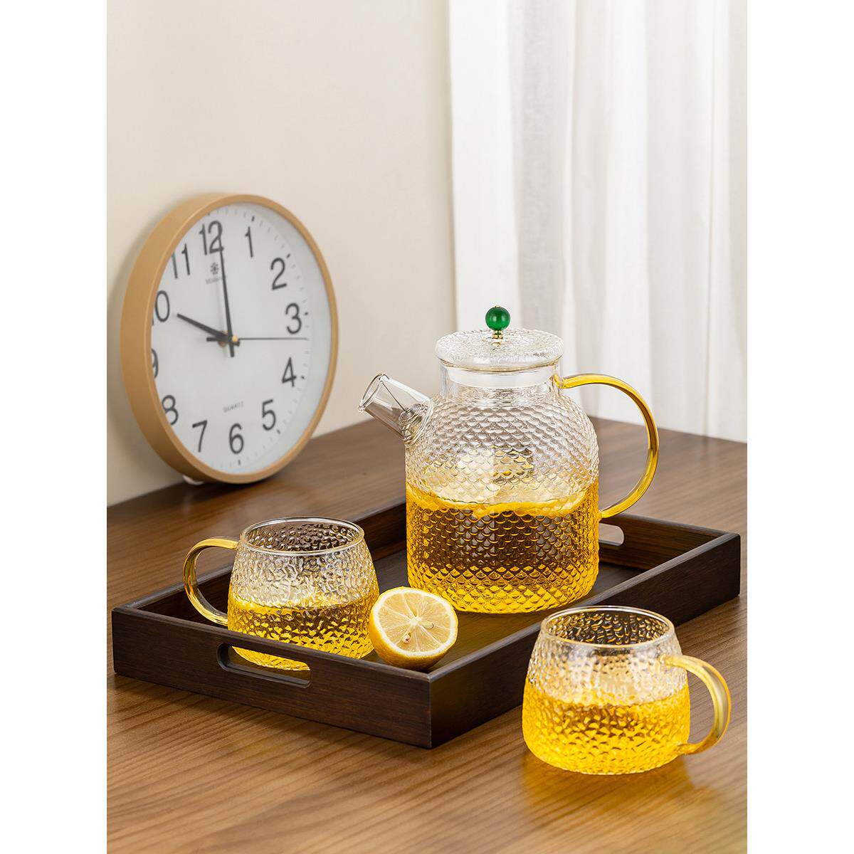 加厚玻璃水壶耐高温大容量装水瓶凉白开水杯冷水壶花茶壶家用套装