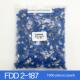 FDD2 187 接线端子母预绝缘端子线鼻子4.8MM带护套4.8插簧黄铜