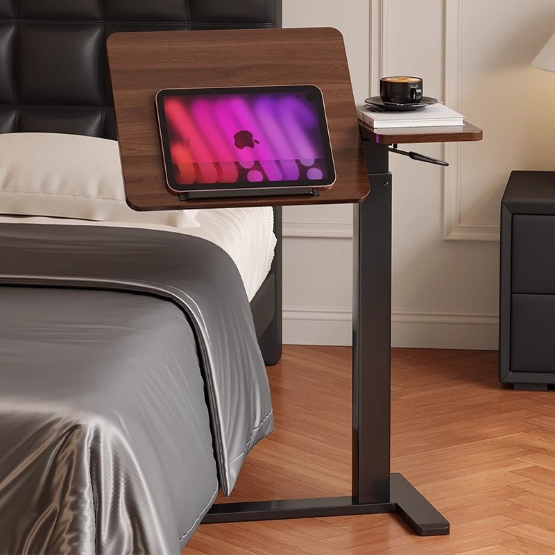 床边桌可移动桌子气动升降桌家用办公书桌电脑桌沙发桌治巢折叠桌