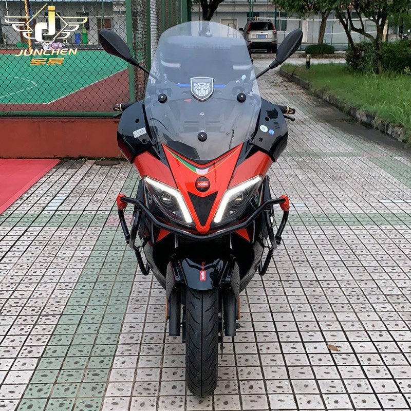 适用于阿普利亚踏板车SRMAX250/300保险杠护杠前包围防摔杠加装改