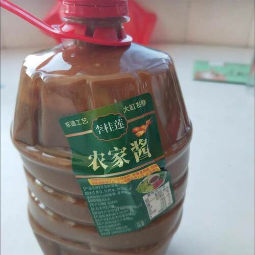 正宗李桂莲农家酱纯手工老式自制农家酱大缸发酵臭酱2斤...