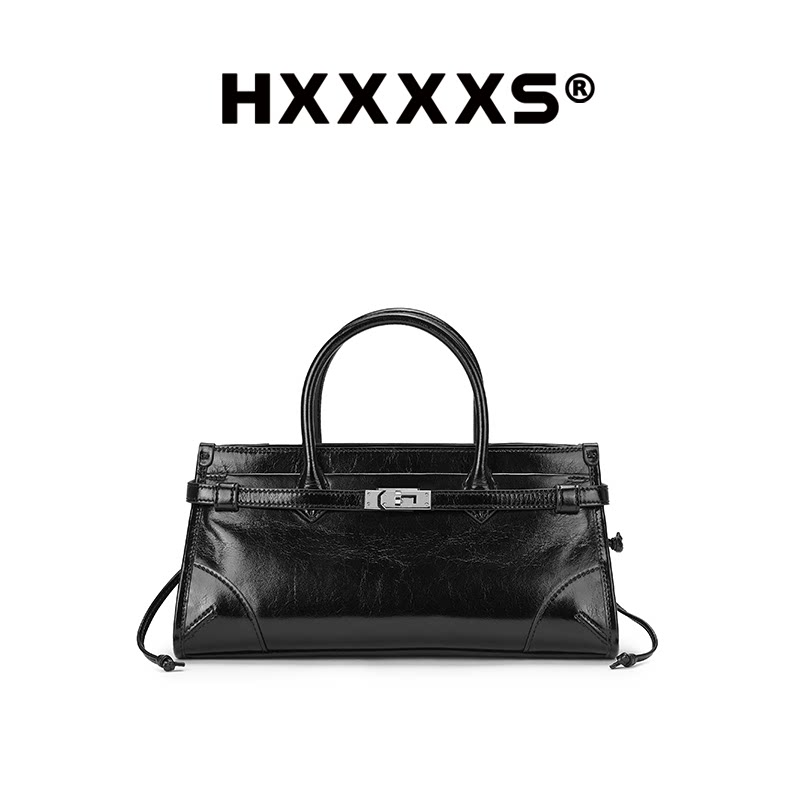 HXXXXS牛皮波斯顿包真皮托特包图片