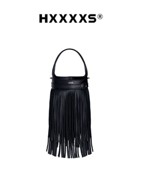 HXXXXS原创设计师款水母包头层牛皮时尚水桶包手提包